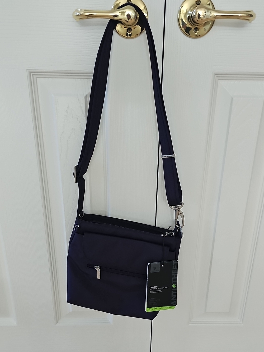 Travelon Anti-Theft Classic Mini Shoulder Bag - Purple, travel bag